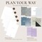 Wrapables Undated Daily/Weekly Planner, Journal Notebook, Refillable Hardcover Premium Planner, A5 Lightning Planner and Journal Clutch, Rose Petal